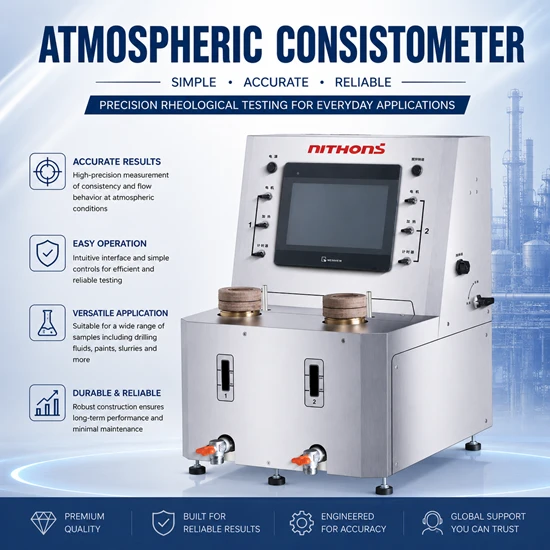 Consistometru atmosferic NCCQ2220 (Tester de timp de îngroșare a cimentului cu două celule)